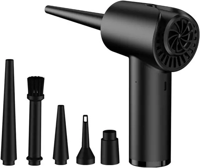 Alt view image 7 of 7 - Compressed Air Duster 51000RPM Strongest Compressed Air Blower,Cordless Air Can Duster,6KPa Airflow Electric Blower,3-Gears Speed,6000mAh Battery,70W for Computer Keyboard Electronics Cleaning,Reusabl