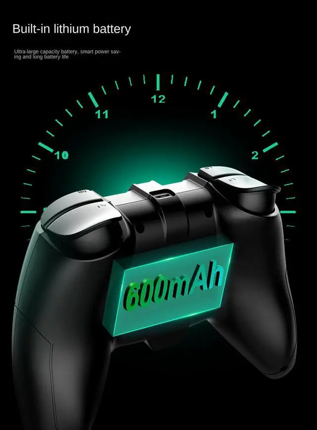 Alt view image 6 of 7 - Wireless Gaming Controller for Xbox One/One X/One S/One Series S/One Series X/PS3/PC/PC360,2.4G Wireless Controller PC Controller with Turbo,Dual Shock Vibration,6-Axis,Gaming Joystick Gamepad,RGB LED