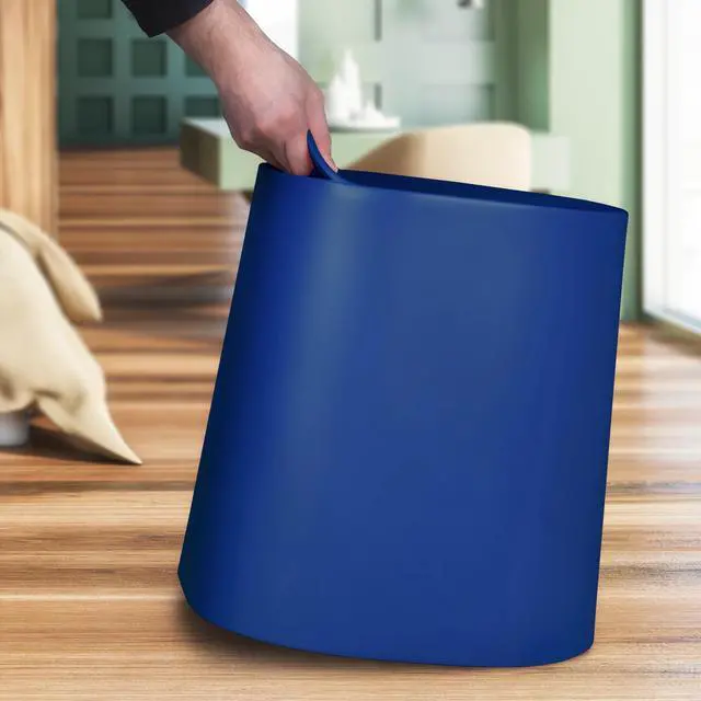Alt view image 2 of 7 - Regency Dott Plastic Stackable Stool- Navy Blue