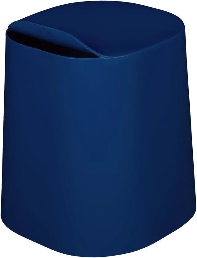 Alt view image 4 of 7 - Regency Dott Plastic Stackable Stool- Navy Blue