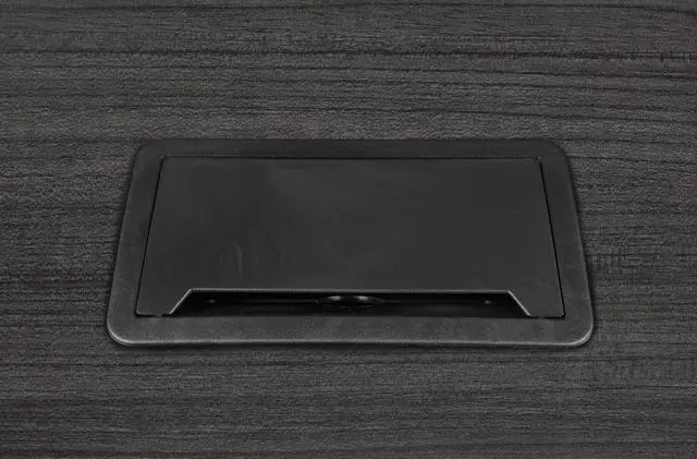 Alt view image 3 of 7 - Regency Legacy 8 ft Racetrack Conference Table with Charging Port- Ash Grey