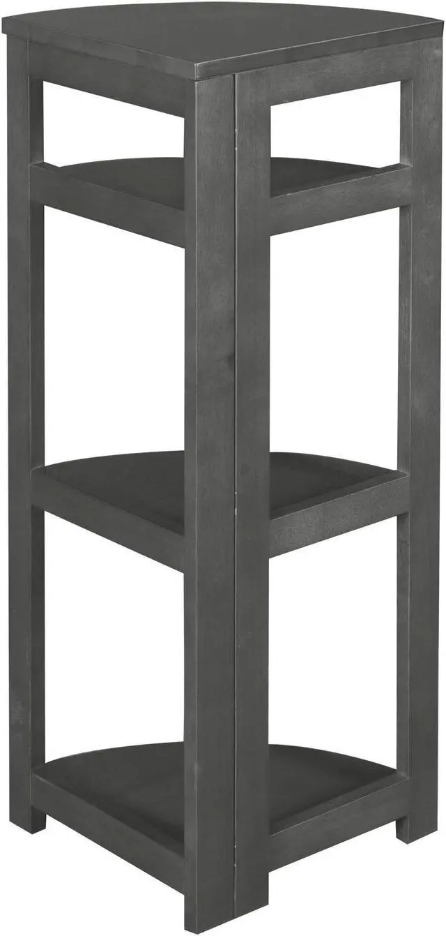 Alt view image 6 of 9 - Flip Flop 34" High Corner Folding Bookcase- Grey