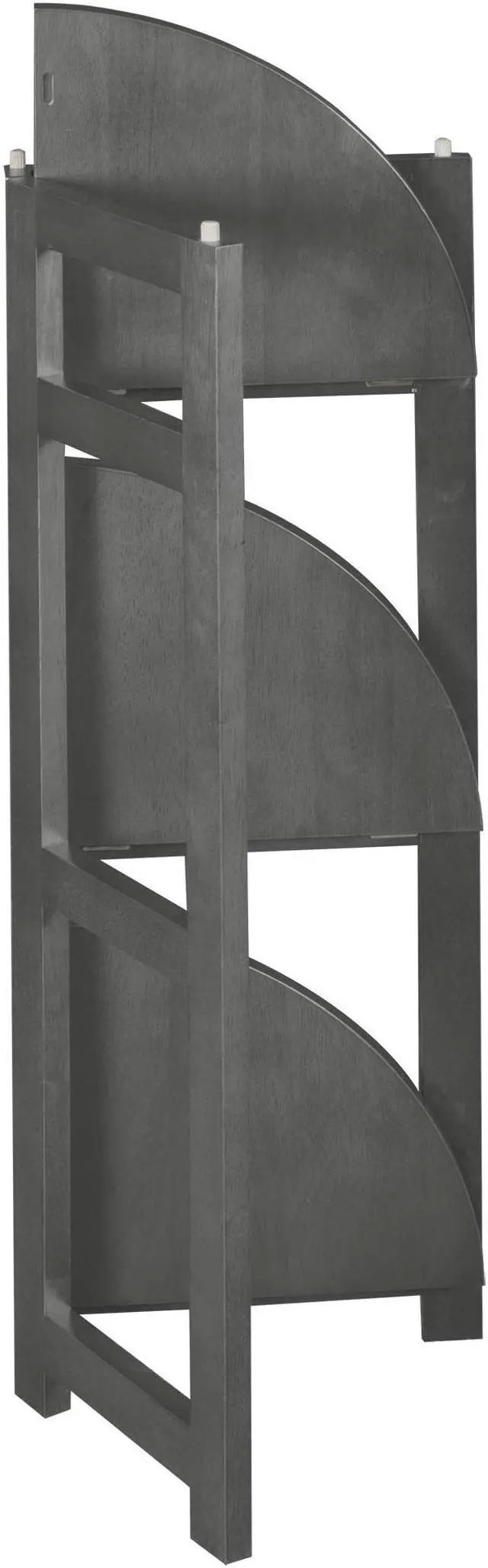 Alt view image 7 of 9 - Flip Flop 34" High Corner Folding Bookcase- Grey