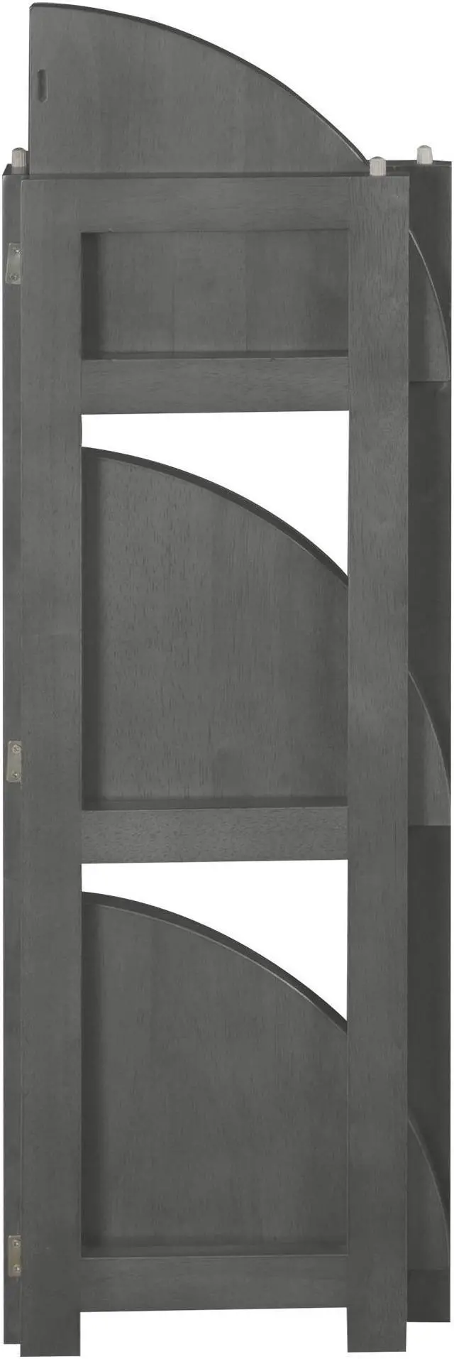 Alt view image 8 of 9 - Flip Flop 34" High Corner Folding Bookcase- Grey