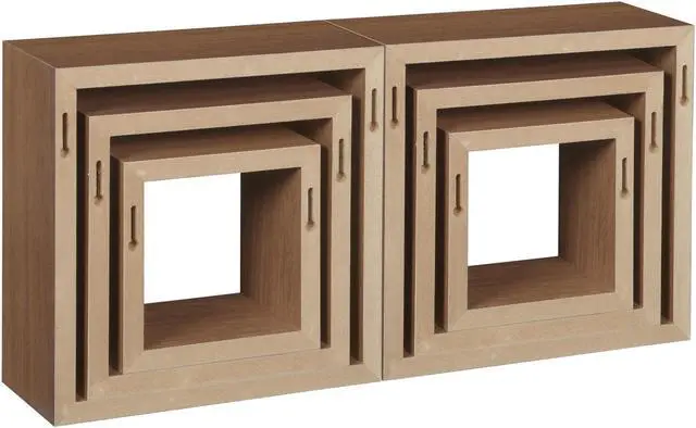 Alt view image 7 of 8 - Niche Soho 6 Piece Wall Shelf Set - Urban Walnut