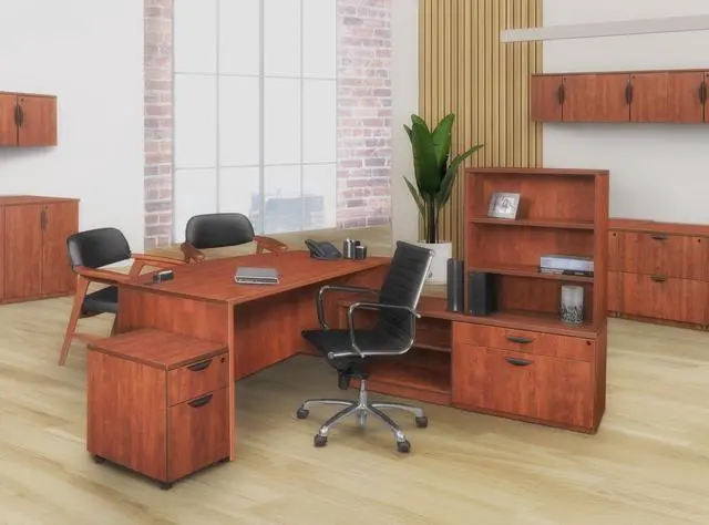 Alt view image 2 of 7 - Regency Legacy Box File Mobile Pedestal Drawer Unit- Cherry