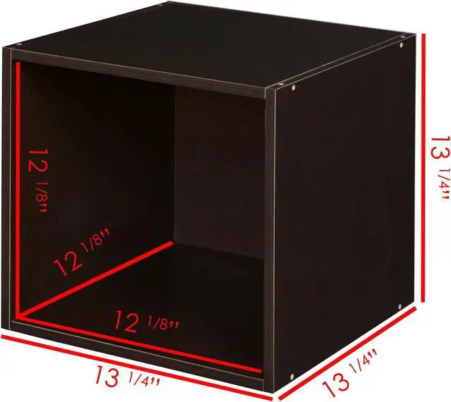 Alt view image 5 of 5 - Niche Cubo Storage Organizer Open Bookshelf Set- 1 Full Cube/2 Half Cubes- Truffle