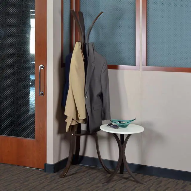 Alt view image 6 of 6 - Niche Mia Bentwood Side Table- Mocha Walnut and Beige