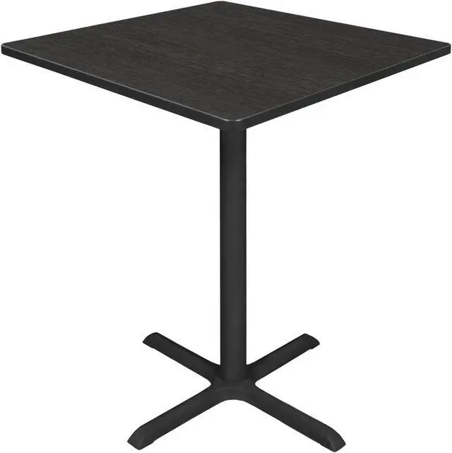 Main image of Regency Cain Medium 36 in. Square X-Base Cafe Table- Ash Grey