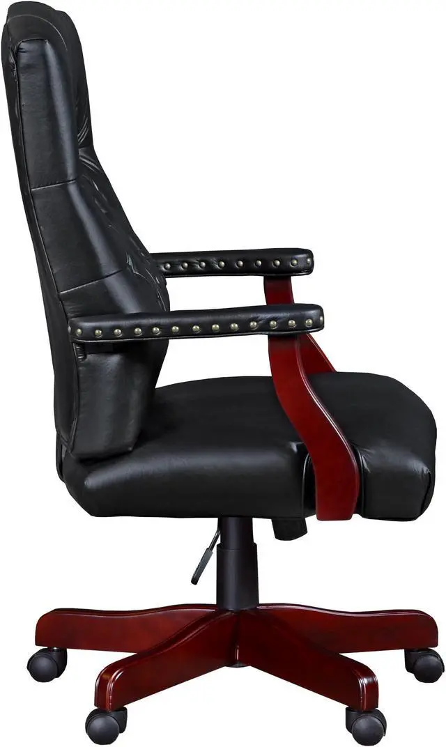 Alt view image 6 of 8 - Ivy League Swivel Chair- Black