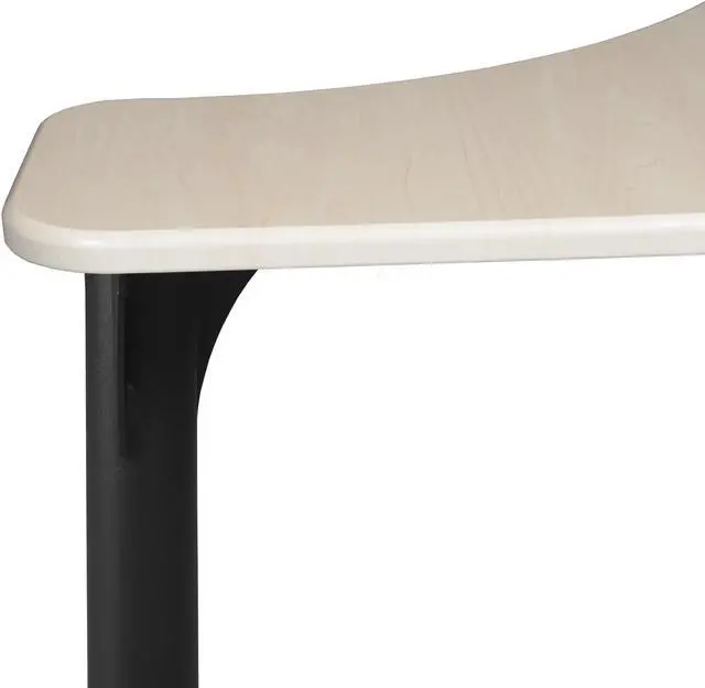 Alt view image 7 of 7 - Regency 28 in Boomerang Height Adjustable Activity School Desk- Maple