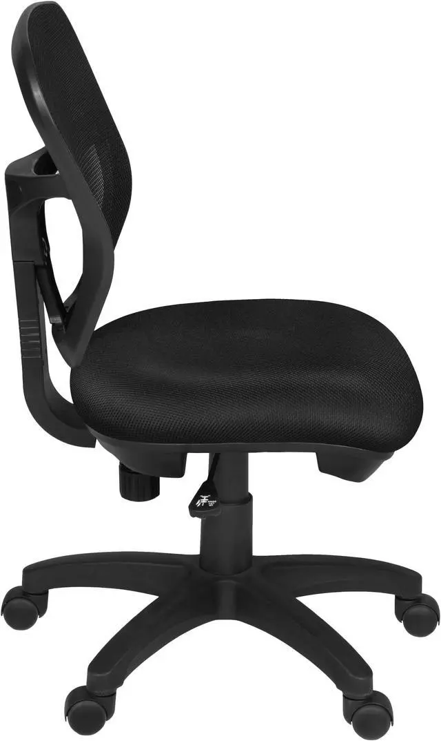 Alt view image 5 of 6 - Harrison Armless Swivel Chair- Black