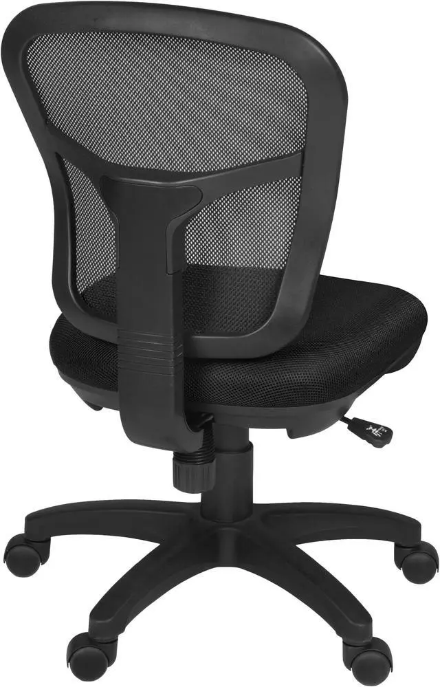 Alt view image 6 of 6 - Harrison Armless Swivel Chair- Black