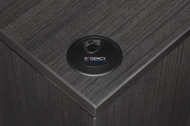 Alt view image 3 of 7 - Regency Legacy 60 x 77 in. Executive L Desk Shell- Ash Grey