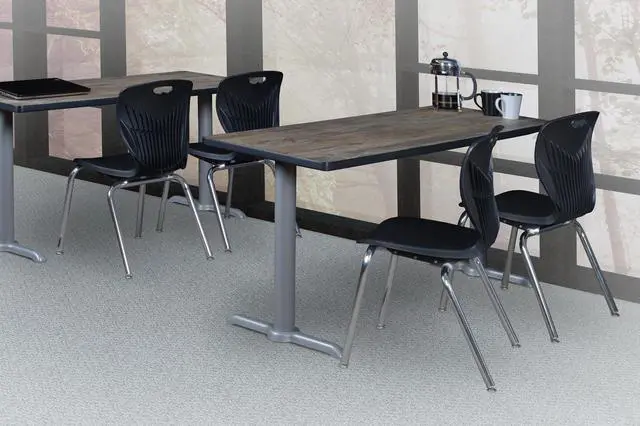 Alt view image 4 of 9 - Andy 18" Stack Chair (8 pack)- Black