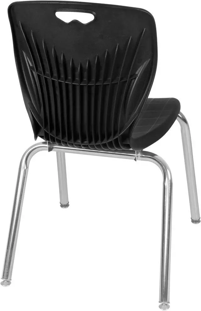 Alt view image 7 of 9 - Andy 18" Stack Chair (8 pack)- Black