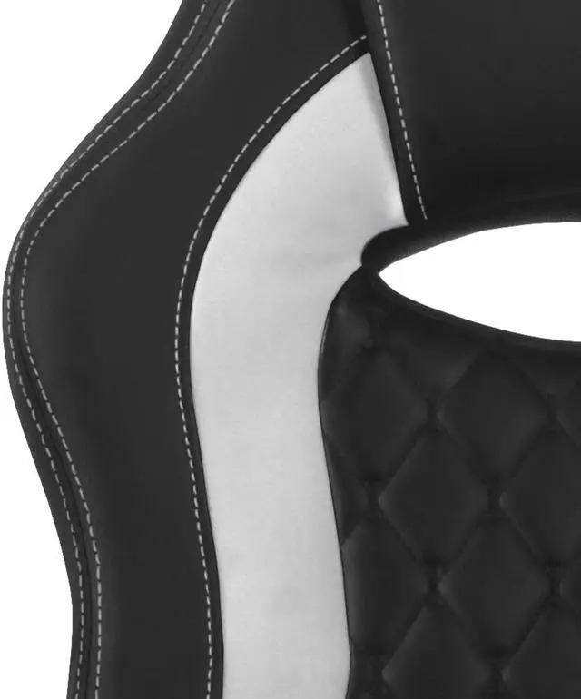 Alt view image 7 of 7 - Aon Archeus Ergonomic Gaming Office Chair  High-Back Computer Desk Chair with Lumbar Support, Flip-Up Arms, Tilt Lock, 360 degree Swivel & Padded Seat for Gamers & Professionals (Black & White)