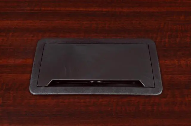 Alt view image 3 of 3 - Regency Legacy 16 ft Racetrack Laminate Conference Table with 2 Charging Ports- Mahogany