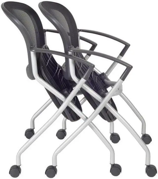 Alt view image 8 of 9 - Cadence Nesting Chair (12 pack)- Black