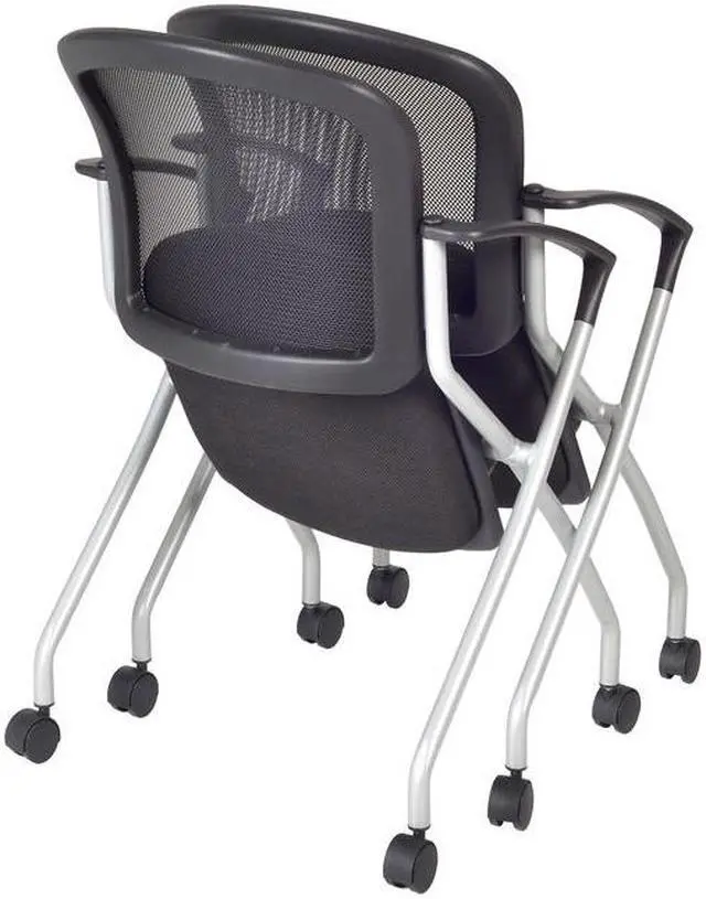 Alt view image 9 of 9 - Cadence Nesting Chair (12 pack)- Black