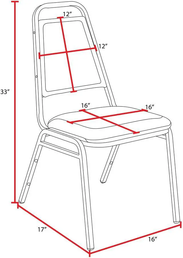 Alt view image 5 of 7 - Restaurant Stack Chair (4 pack)- Black