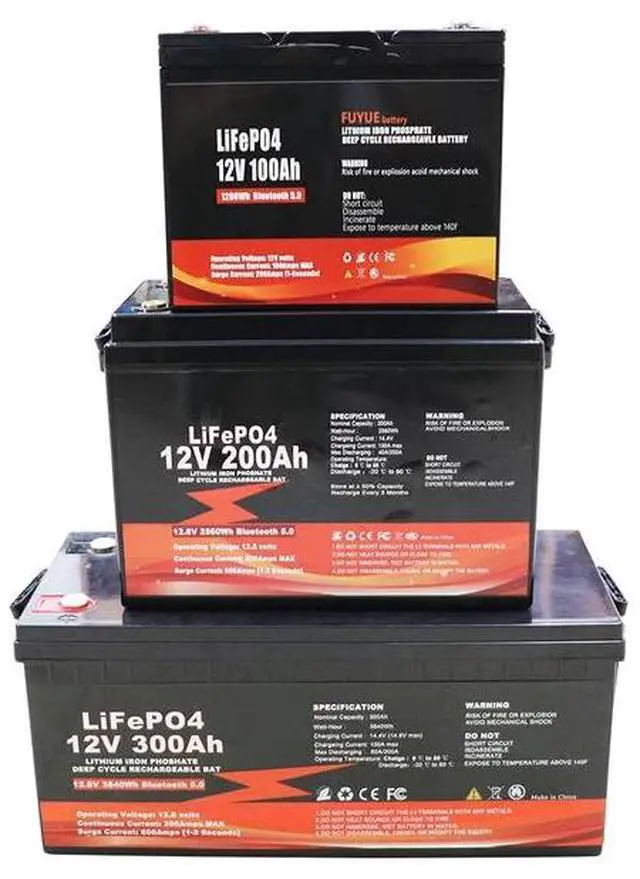 Alt view image 2 of 6 - FUYUE 12V 100Ah LiFePO4  battery , Home Energy, RV, Boats, Golf carts,