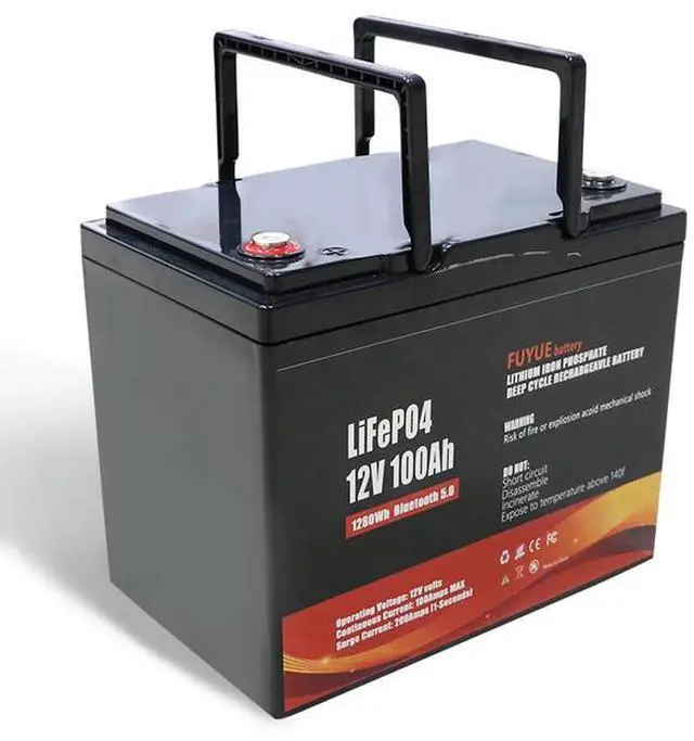 Alt view image 4 of 6 - FUYUE 12V 100Ah LiFePO4  battery , Home Energy, RV, Boats, Golf carts,