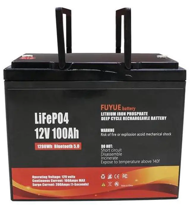 Alt view image 5 of 6 - FUYUE 12V 100Ah LiFePO4  battery , Home Energy, RV, Boats, Golf carts,
