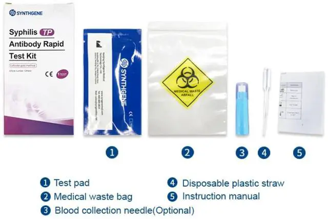 Alt view image 4 of 6 - Belgravia Syphilis at home rapid test kit