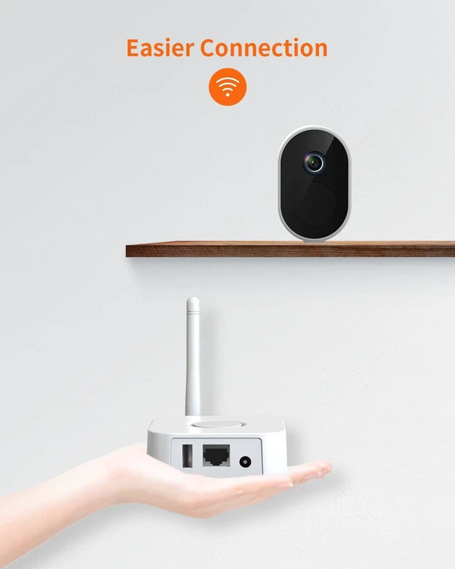 Alt view image 4 of 7 - Wireless Camera System for Home Security, Outdoor Cam with Infrared Night Vision, Body Recognition, Motion Detection and IP65 Waterproof