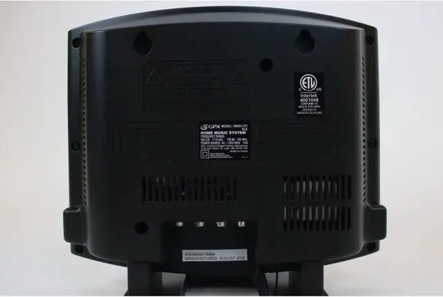 Alt view image 4 of 7 - South City Mall HM3817DTBK Home Music System with Remote and AM/FM Radio black