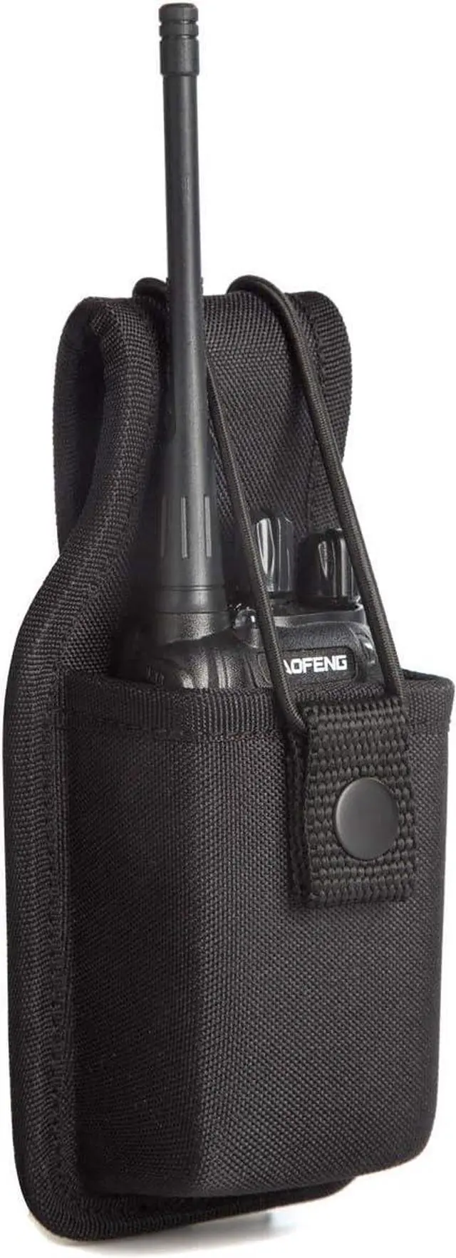 Alt view image 2 of 7 - LUITON Radio Holder Radio Holster Baofeng Case Two Way Radio Pouch for Walkie Talkies Nylon Holster for Motorola Kenwood Icom HYT Arcshell Baofeng UV5R UV82 888S F8HP Retevis(1 Pack)