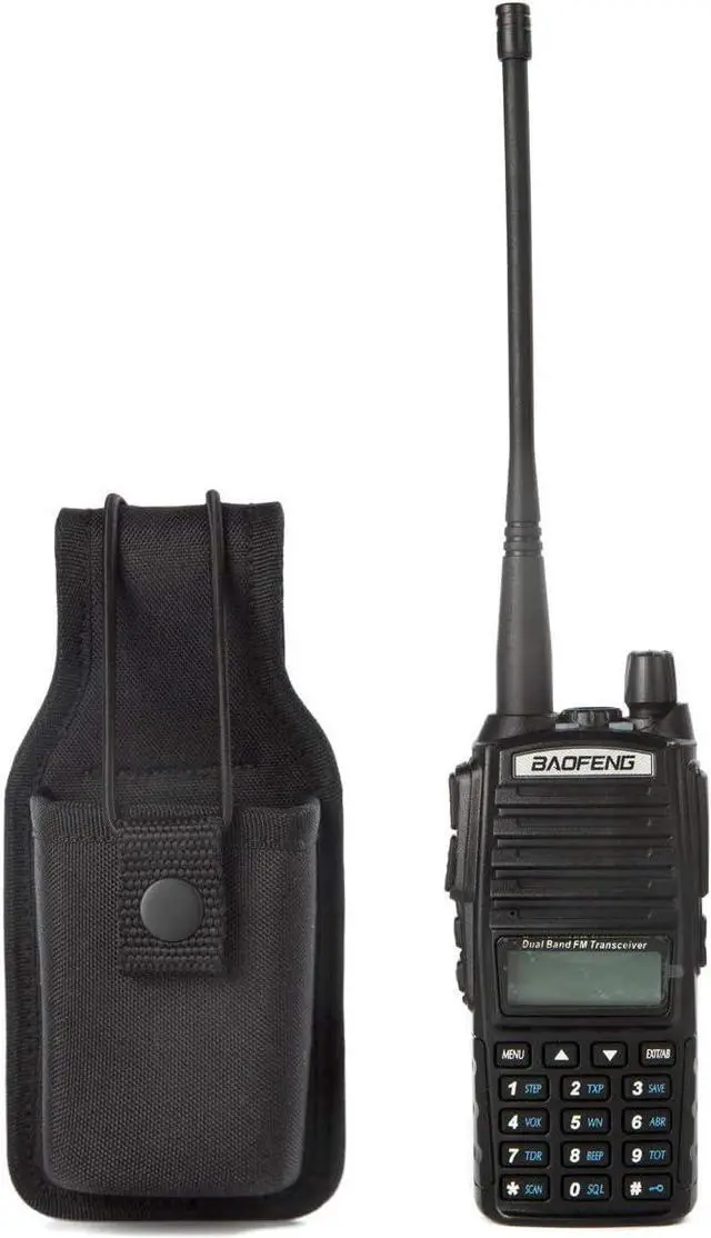 Alt view image 6 of 7 - LUITON Radio Holder Radio Holster Baofeng Case Two Way Radio Pouch for Walkie Talkies Nylon Holster for Motorola Kenwood Icom HYT Arcshell Baofeng UV5R UV82 888S F8HP Retevis(1 Pack)