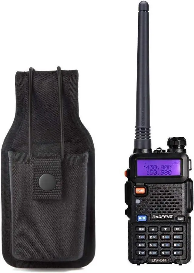 Alt view image 7 of 7 - LUITON Radio Holder Radio Holster Baofeng Case Two Way Radio Pouch for Walkie Talkies Nylon Holster for Motorola Kenwood Icom HYT Arcshell Baofeng UV5R UV82 888S F8HP Retevis(1 Pack)