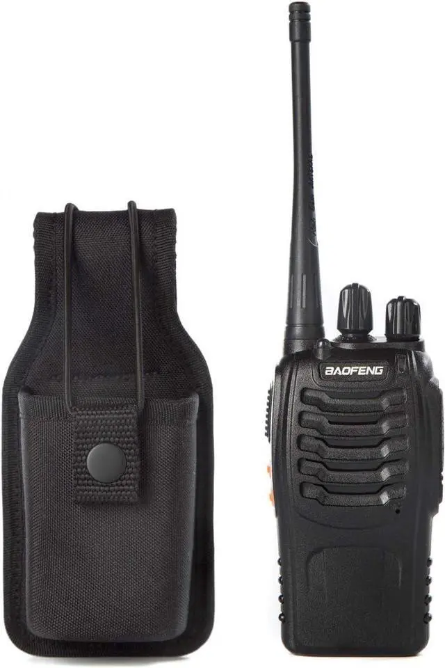 Alt view image 5 of 7 - LUITON Radio Holder Radio Holster Baofeng Case Two Way Radio Pouch for Walkie Talkies Nylon Holster for Motorola Kenwood Icom HYT Arcshell Baofeng UV5R UV82 888S F8HP Retevis(1 Pack)
