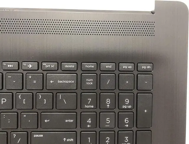 Alt view image 5 of 7 - Replacement for HP Pavilion17BY 17-by 17CA 17-CA 17Q-CS Laptop Upper Case Palmrest Touchpad with Keyboard Assembly Part L22750-001 6070B1308103 Grey