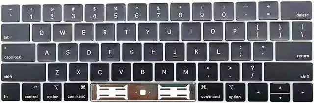 Alt view image 4 of 7 - Replacement Keyboard Keycaps,Full Set of US Replacement Keycaps QWERTY for Mb Pro Retina 13" / 15" Model A1706 A1707 2016 2017 Year