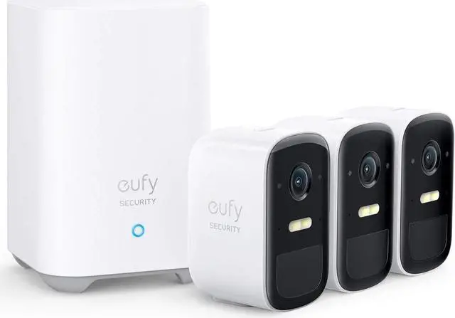 Alt view image 2 of 7 - eufy Security eufyCam 2C 3-Cam Kit with Solar Panel (3W), Wireless Home Security System,Outdoor Cameras Wireless, 180-Day Battery Life, HD 1080p, IP67 Weatherproof, Night Vision, No Monthly Fee
