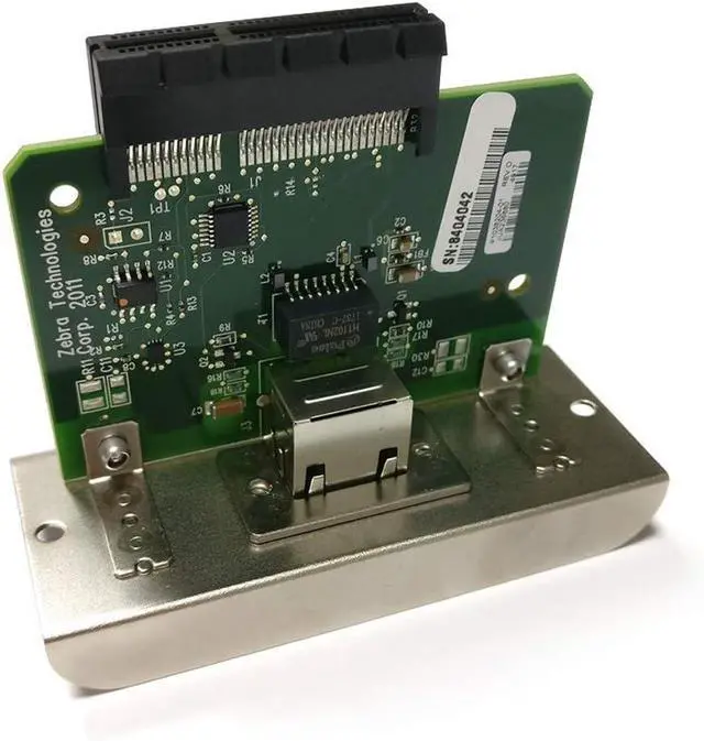 Alt view image 3 of 6 - P1037974-001 Wired Internal Card for Ze bra ZT230 ZT220 ZT210 ZT200 Series Thermal Printer Internal Printserver (Ethernet Port) Genuine
