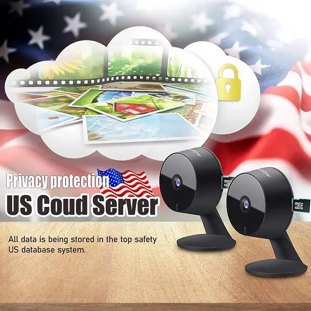 Alt view image 6 of 7 - LaView Security Cameras 4pcs, Home Security Camera Indoor 1080P, Wi-Fi Cameras Wired for Pet, Motion Detection, Two-Way Audio, Night Vision, Phone App, Works with Alexa, iOS & Android & Web Access