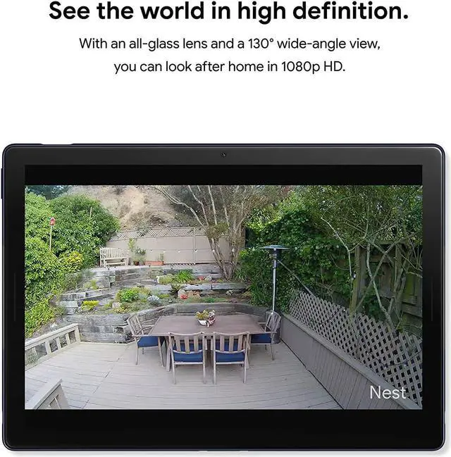 Alt view image 4 of 7 - Google Nest Cam Outdoor - 1st Generation - Weatherproof Camera - Surveillance Camera with Night Vision - Control with Your Phone