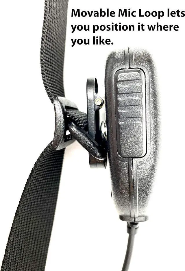 Alt view image 7 of 7 - X-FIRE® Radio Strap Washable Firefighter EMS Portable Radio Shoulder/Duty Belt Holder w/Anti-Sway Strap