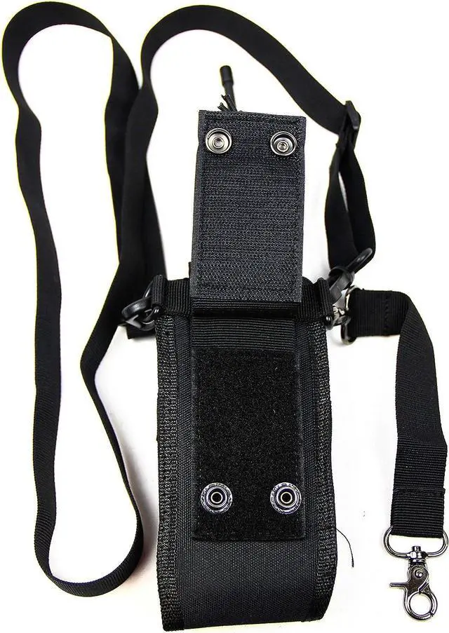 Alt view image 3 of 7 - X-FIRE® Radio Strap Washable Firefighter EMS Portable Radio Shoulder/Duty Belt Holder w/Anti-Sway Strap