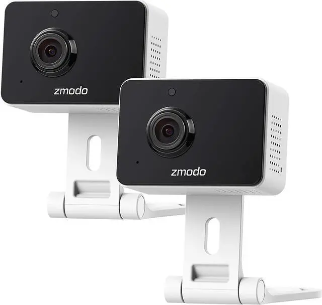 Main image of Zmodo 1080p Mini WiFi Pet Camera Two-Way Audio Smart Home Camera with Night Vision, Compatible with Alexa & the Google Assistant (2 Pack)