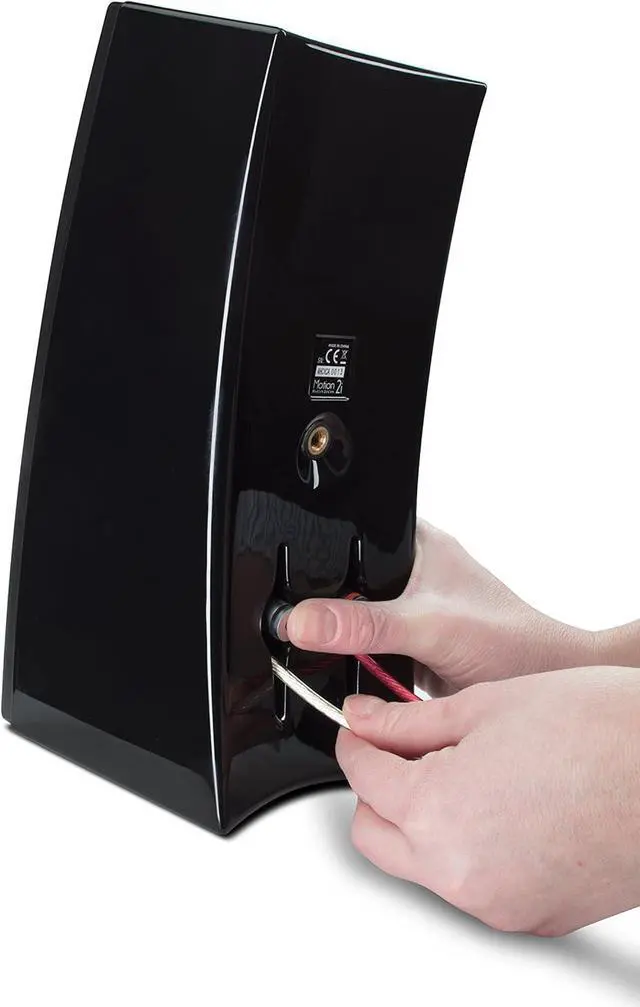 Alt view image 7 of 7 - MartinLogan Motion 2i Folded Tweeter Bookshelf Speaker (±3dB, Gloss Black)
