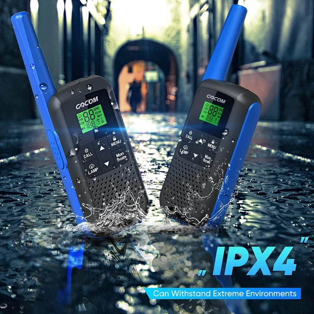 Alt view image 3 of 7 - G600 FRS Two-Way Radios for Adults 2W Long-Range Rechargeable Walkie Talkies with VOX Scan, NOAA & Weather Alerts, LED Lamplight, 2-Pack