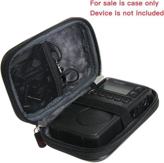 Alt view image 2 of 5 - Hard EVA Protective Case Carrying Pouch Cover Bag for C. Crane CC Pocket AM FM and NOAA Weather Radio Clock by Hermitshell