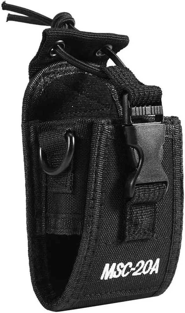 Alt view image 4 of 7 - Walkie Talkie Holster, Multi function Pouch Case Holder, Apply to MSC 20A Motorola Kenwood GPS Phone Two Way Radio Walkie Nylon Holster (Black)