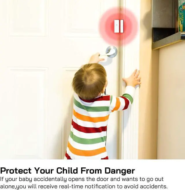 Alt view image 5 of 7 - WiFi Door Alarm System, Wireless DIY Smart Home Security System, with Phone APP Alert, 8 Pieces-Kit (Alarm Siren, Door Window Sensor, Remote), Work with Alexa, for House, Apartment, Alpha by tolviviov