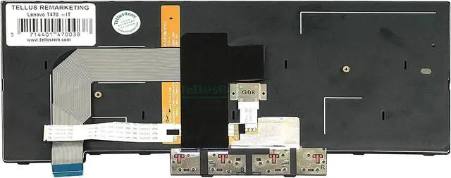 Alt view image 4 of 7 - Replacement Italian Backlit Keyboard for Lenovo Thinkpad T470 T480